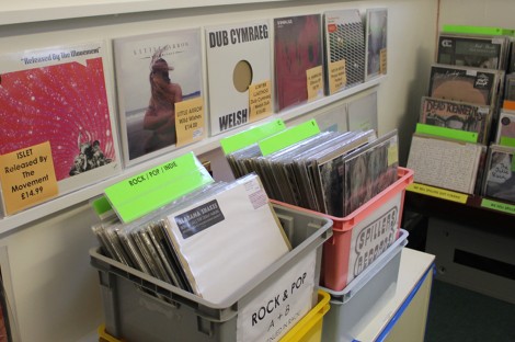 Upstairs at Spillers: a treasure trove of vinyl records