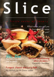 The front cover of Slice's festive issue