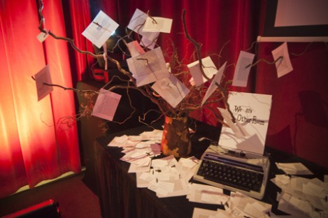 A display from TOR’s launch event, held in June. The team would love budding actors and directors to get in touch with any scripts they have written. 