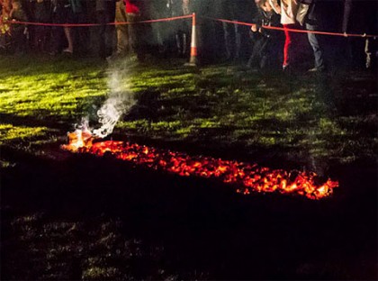 What the 800 degree, 20ft Firewalk will look like. 