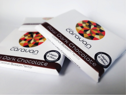 The raw dark chocolate provided is rich and creamy as well as organic and fairtrade.