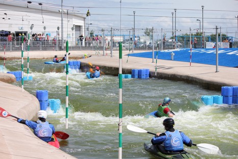 Take the challenge and complete the white water course