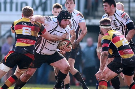 Principality Premiership clash between Carmarthen Quins and Pontypridd, the same league as Cardiff RFC