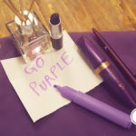 Go purple #StandUpSpeakOut