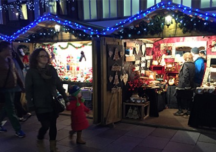 People enjoying themselves at last year's Cardiff Christmas Market