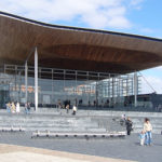 A view from outside the Welsh Assembly