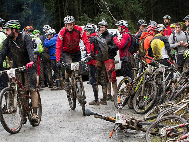 Cyclists on the Real Ale Wobble