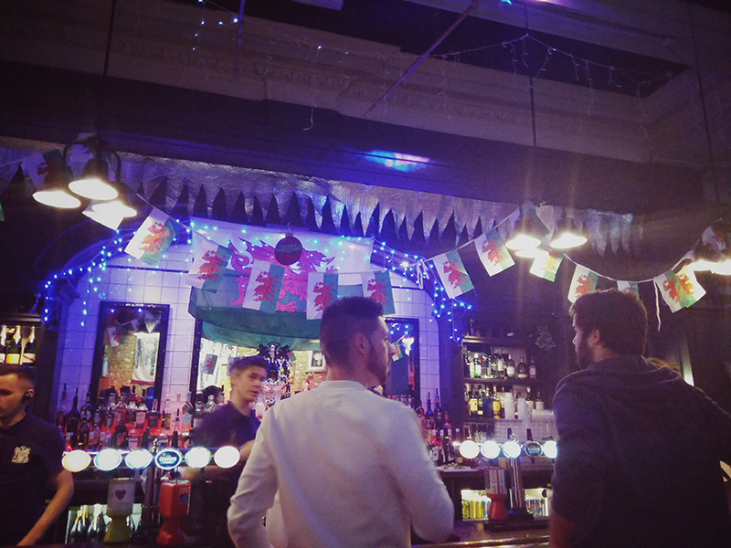 A picture of the bar in Mary's