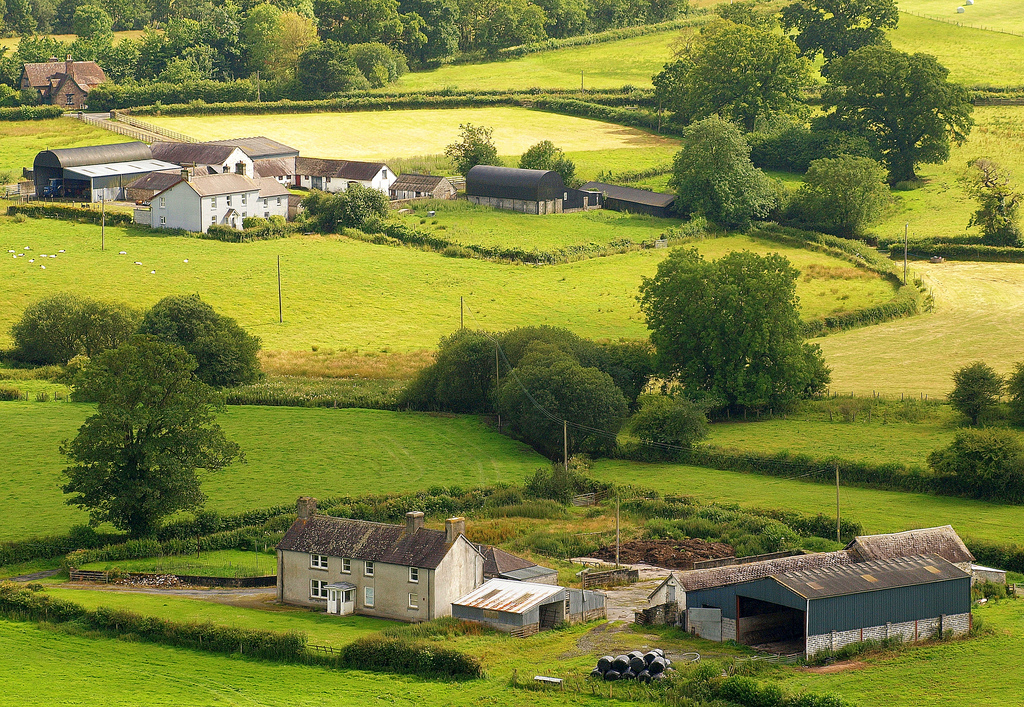 Wales' beautiful green countryside