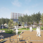 animation of Swansea Kingsway with more greenery