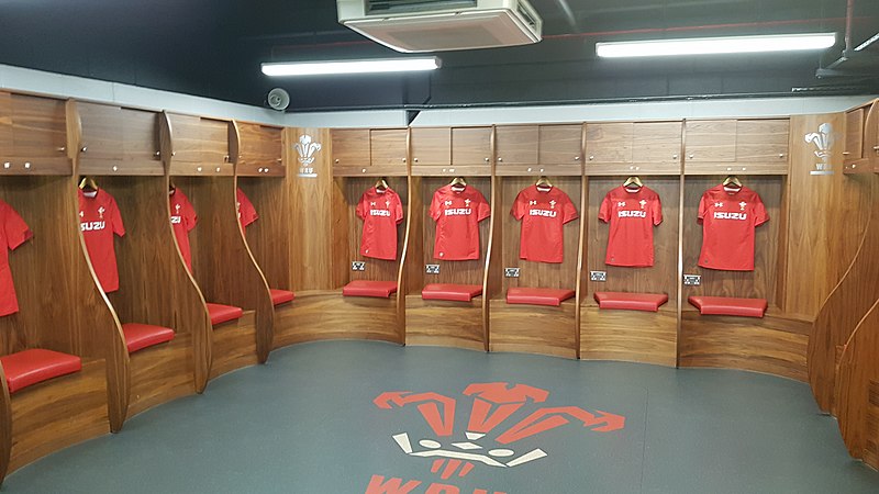 Inside the Welsh rugby team's dressing room