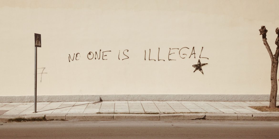 No One is Illegal Street Art