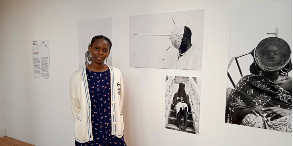 Cynthia MaiWa Sitei next to African Photography in Cardiff