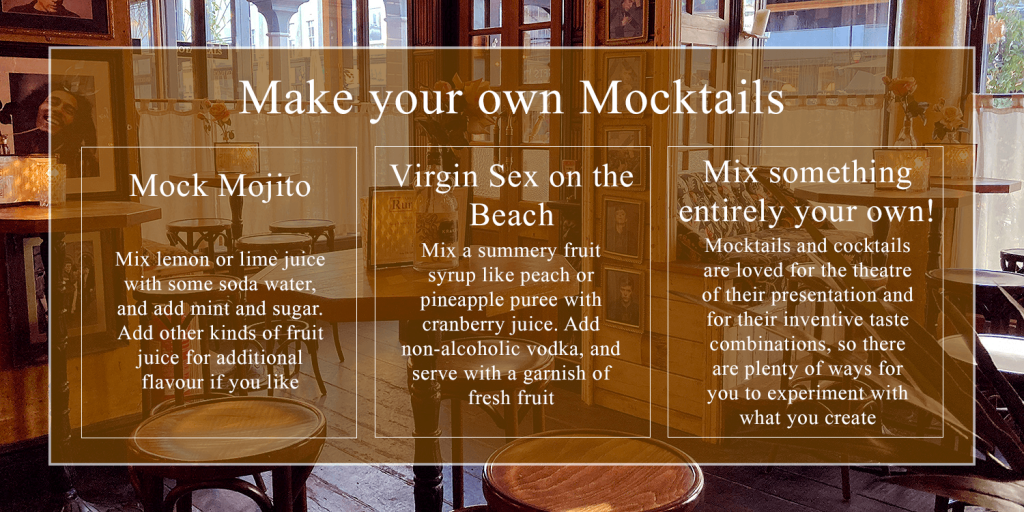 Make your own mocktails boxout