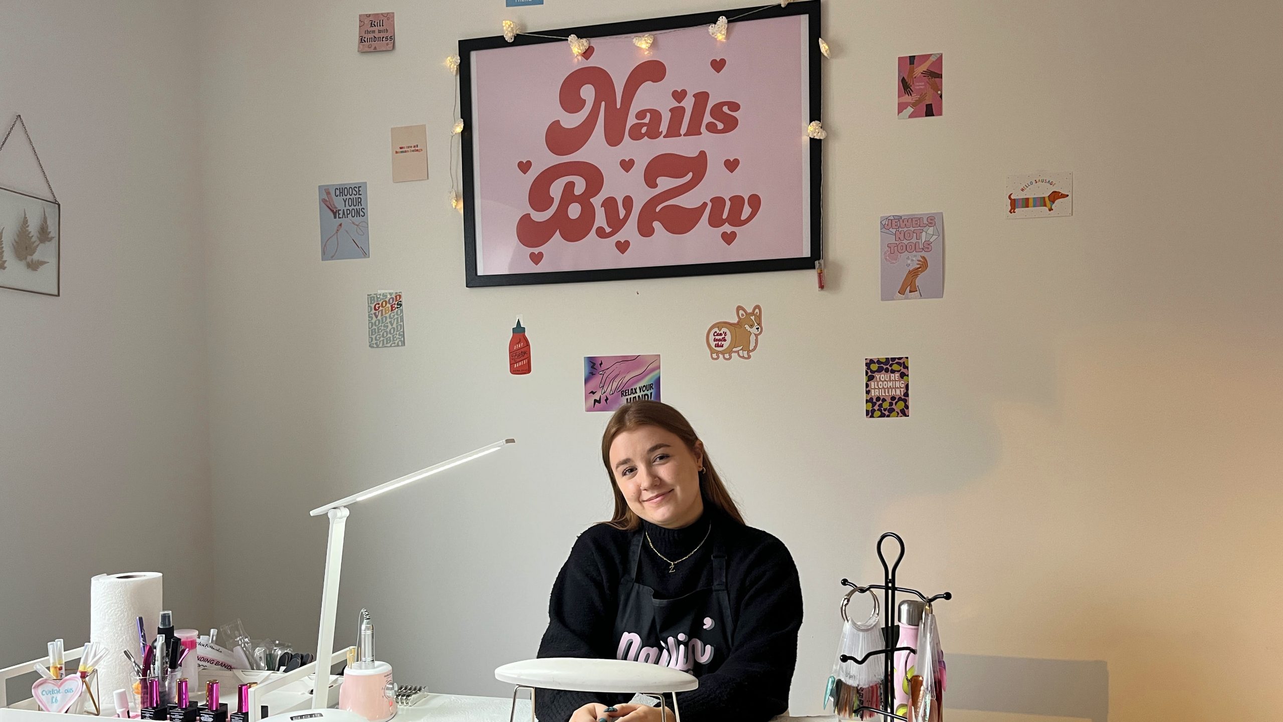 Nail technician in Cardiff goes solo and sets up her own business