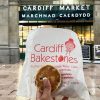 The picture shows a diabetic friendly dessert, a welsh cake, from Cardiff Bakestones in Cardiff Market