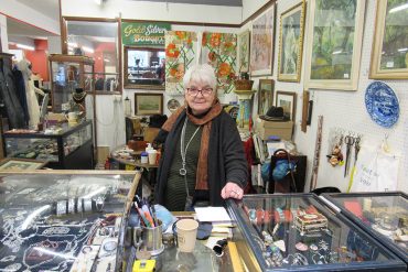 Anne Gingell, a trader at Jacobs Antiques Centre, Cardiff
