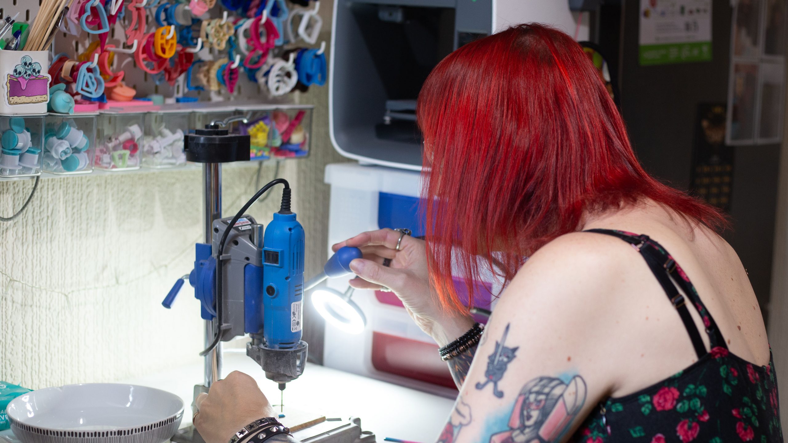 Zoey Allen sat at her desk, working on her earrings for her upcoming Christmas collection.