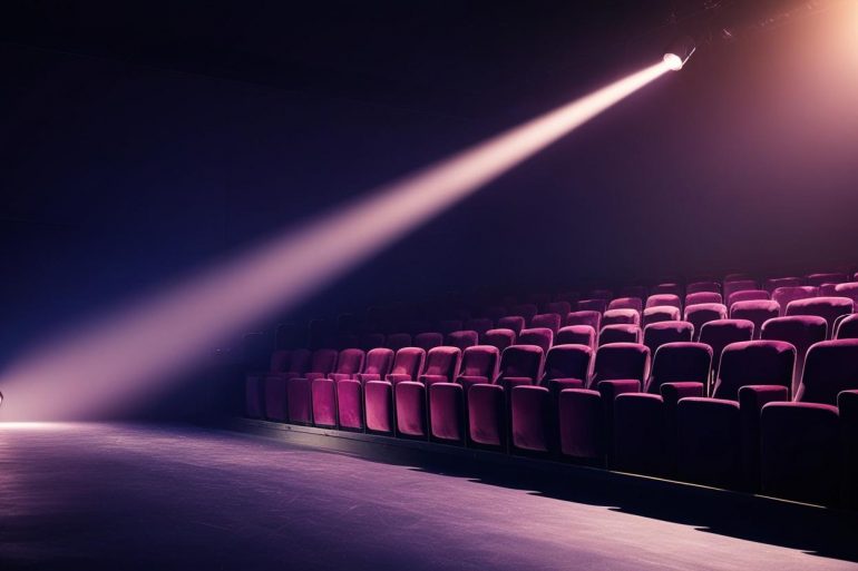 AI Generated image of an empty theatre