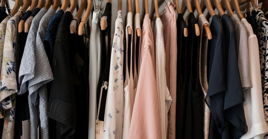 A cluttered wardrobe that could use the help of rental fashion