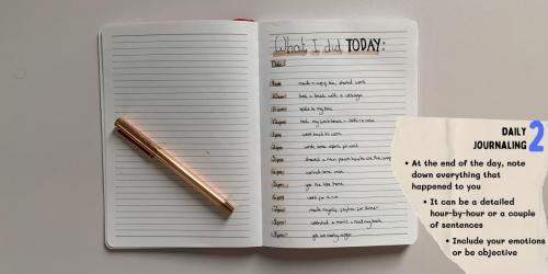 A daily journal entry
