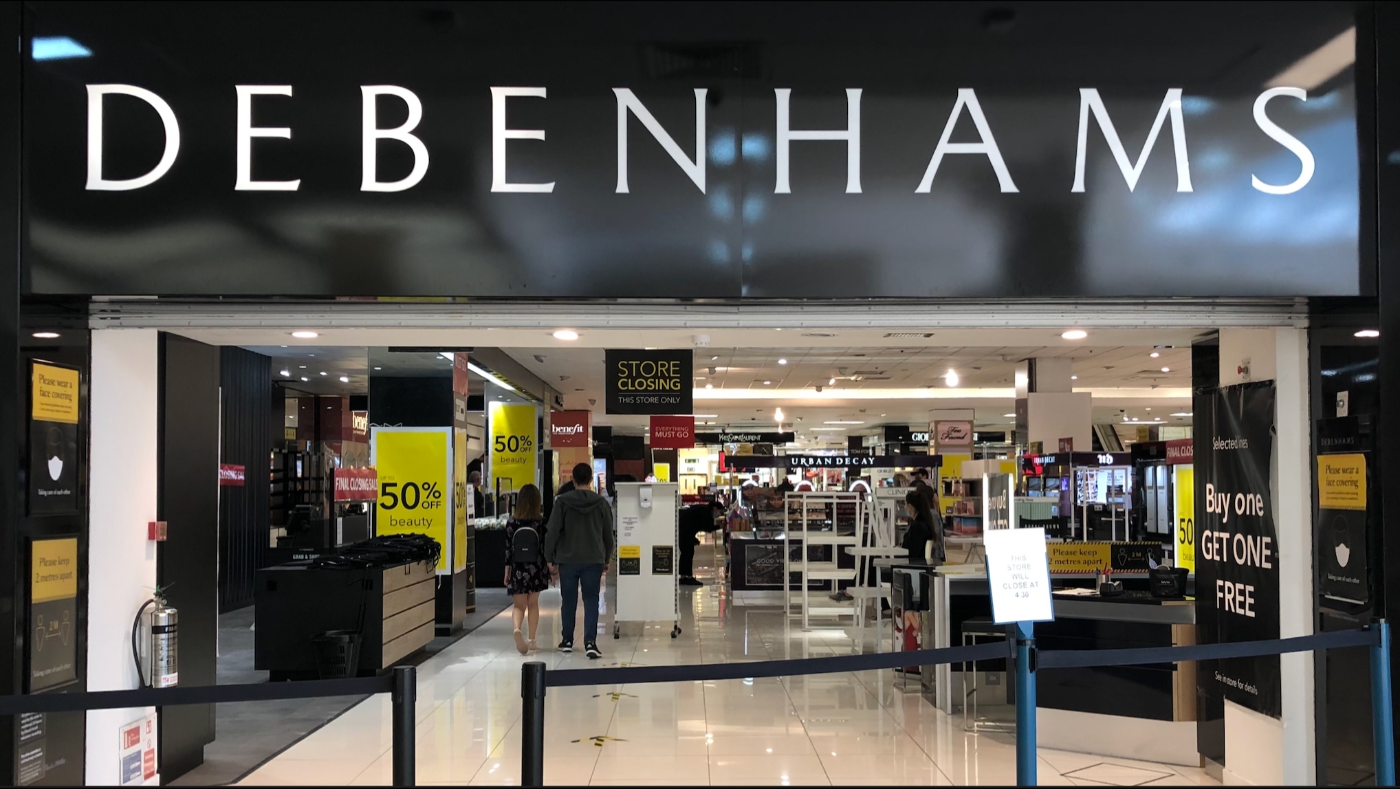 Cardiff Debenhams' Final Clearance Sale before Permanent Closure