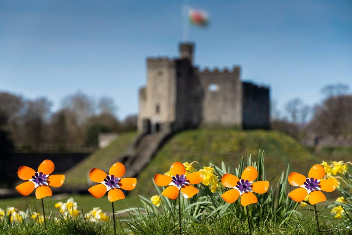 Special Flower Display at Cardiff Castle to Remember Loved Ones and