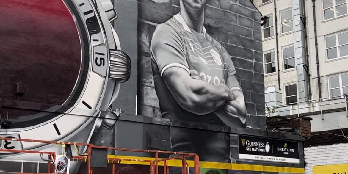 New Quay Street Mural for Six Nations