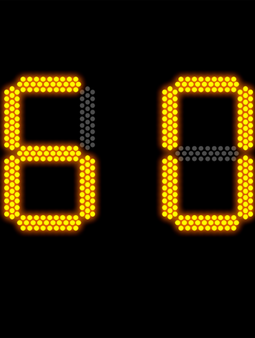 A digital clock displaying the numbers 0601, the average screen time of Gen Z