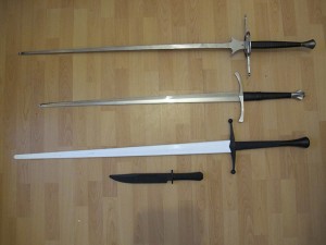 Nick Laing's sword collection