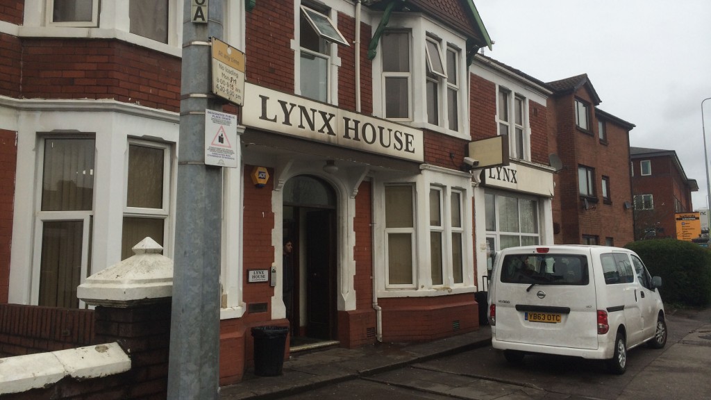 The Lynx House in Cardiff where refugees are housed. 