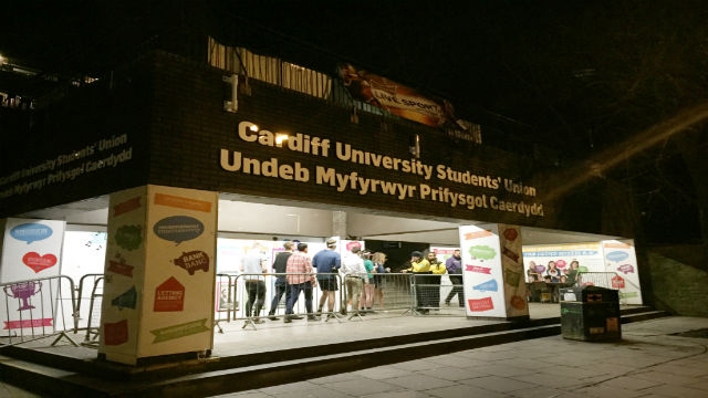 Students to be breathalysed on entry into Cardiff's Students' Union bars.
