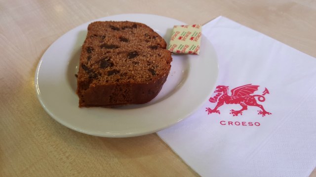 Bara Brith cake at the National Museum, one of Sian's favourite.