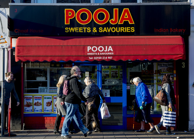 Pooja Sweets and Savories, Indian restaurant on Albany Road, Cardiff