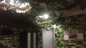 The Sabotage room is covered in camouflage print and, like all of the rooms, Breakout have paid attention to every detail. Even the pin board has notices on for the soldiers to read.