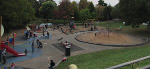 The Roath Park children play area admits children below age 14.