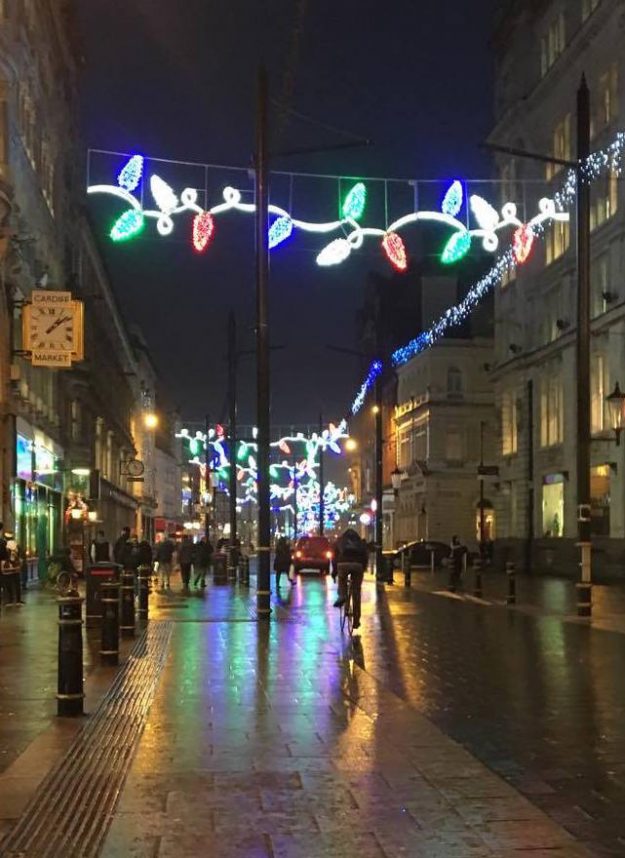 A desolate street after Black Friday madness