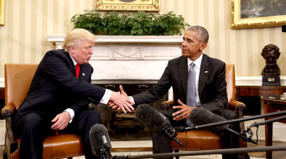 US President Donald Trump meets former President Barack Obama to discuss transition recently.