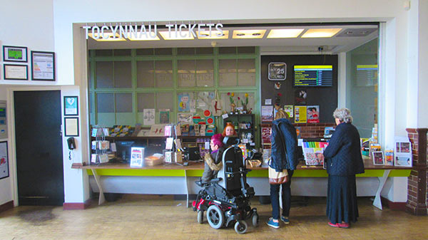 An image of the ticket office at chapter arts centre