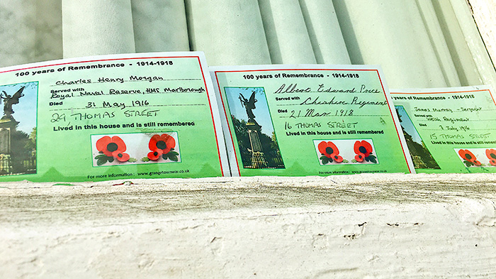 Postcards to remember the soldiers in WWI from the area