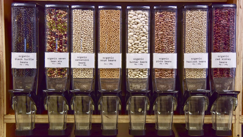 Choose your pick from bulk healthy wholefoods and avoid plastic packaging