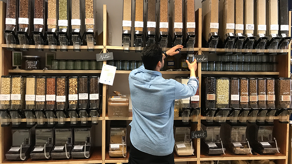 Seeds and grains can stored in jars.