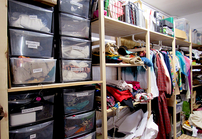 Clothing racks and storage