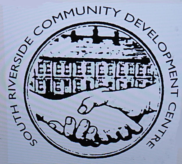 South Riverside Community Development Centre symbol displayed on an iPad.