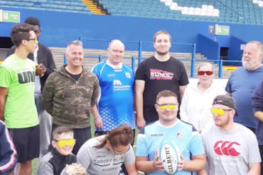 Visually impaired rugby team