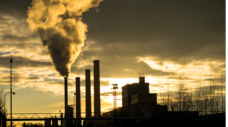 chimneys and smoke