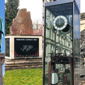 Cardiff Statues Collage