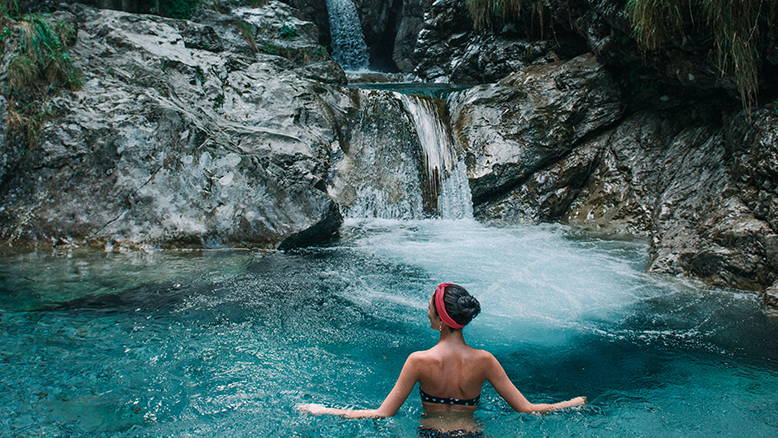 woman in water