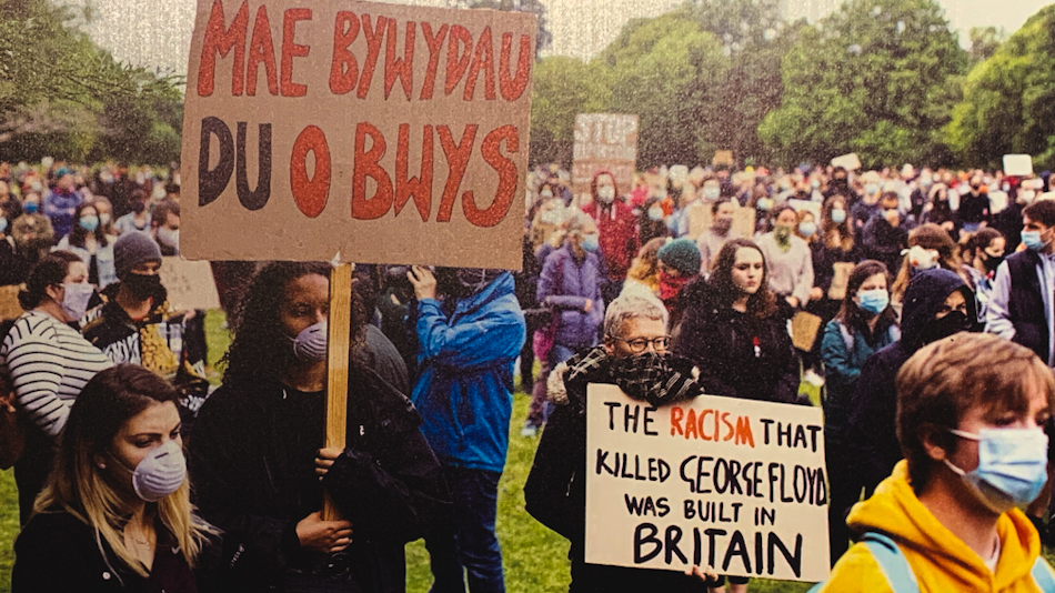 George Floyd Protest BLM Wales Cardiff UK