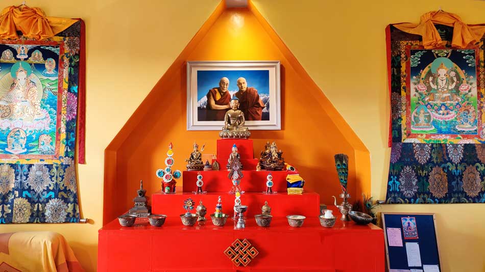 The Shrine Room with idols of deities